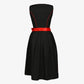 German Dirndl Dress Floral Red Embroidery