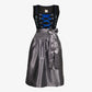 German Dirndl Dress Floral Blue Embroidery