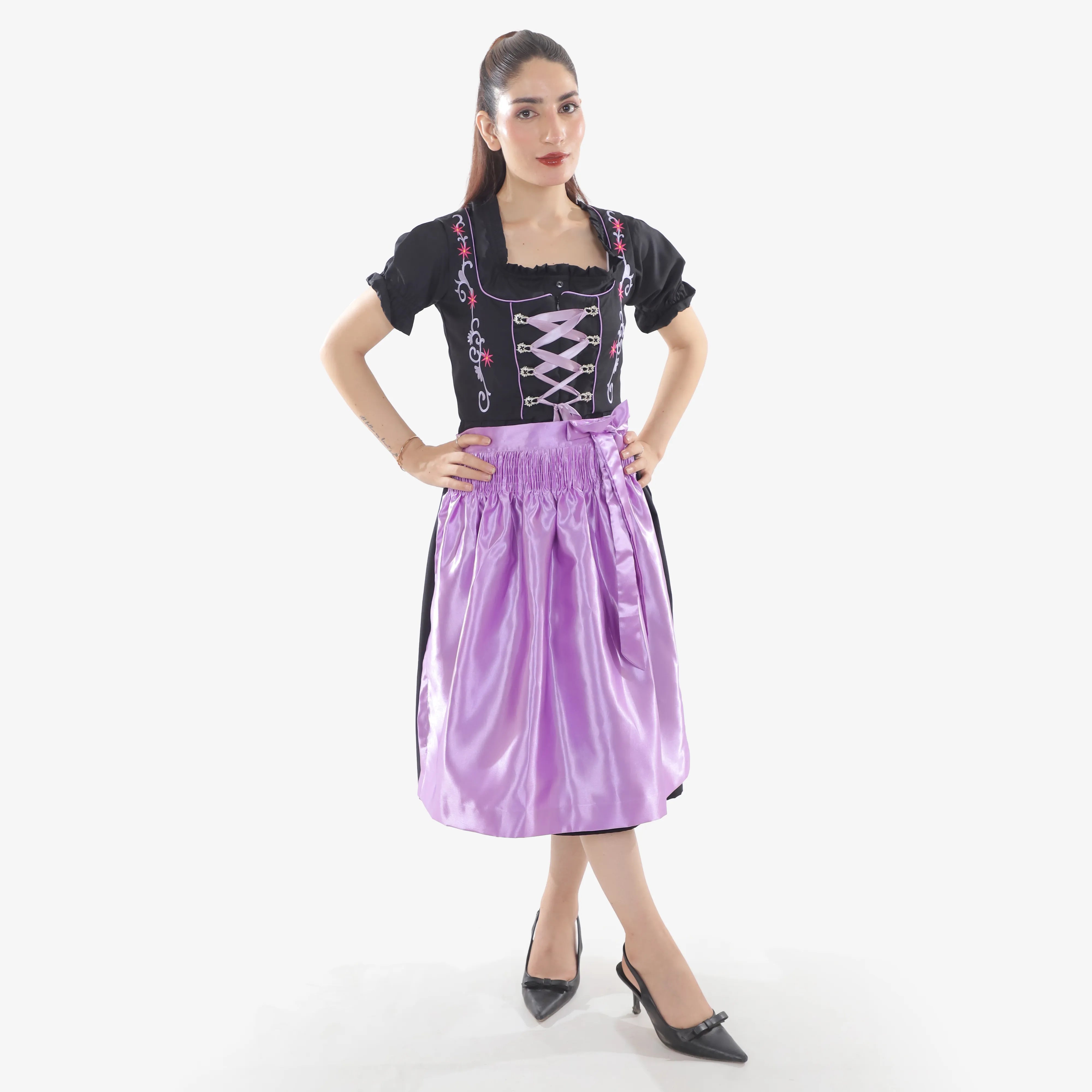purple dirndl dress Berwin Maxi Dirndl - Traditional & Modern