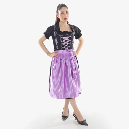 Royal Amethyst Dirndl Dress with Bavarian Flair