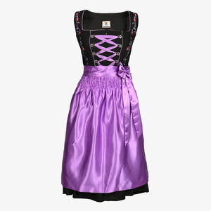 Royal Amethyst Dirndl Dress with Bavarian Flair