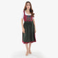 Vintage Bavarian Attire Deep Plum Green Allure