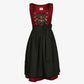 Vintage Bavarian Attire Deep Plum Green Allure