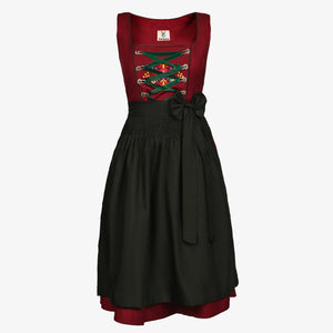 Vintage Bavarian Attire Deep Plum Green Allure