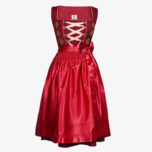 Royal Burgundy German Dirndl Dress Fuchsia Charm