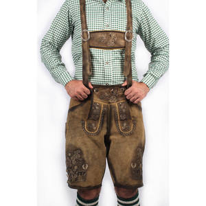Authentic Real Shaded Brown Trachten Style Lederhosen