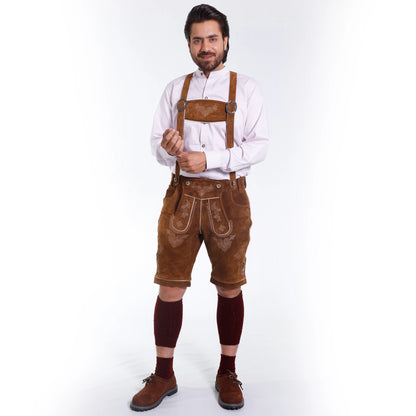 Hazelnut Brown Oktoberfest Lederhosen Shorts