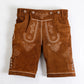 Hazelnut Brown Oktoberfest Lederhosen Shorts