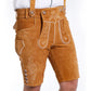 Hand-made Bavarian Lederhosen Natural Brown