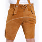 Hand-made Bavarian Lederhosen Natural Brown