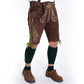 Authentic Alpine Lederhosen Walnut Brown