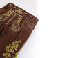 Authentic Alpine Lederhosen Walnut Brown