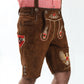Lederhosen Men Adler Brown with Suspenders