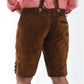 Lederhosen Men Adler Brown with Suspenders