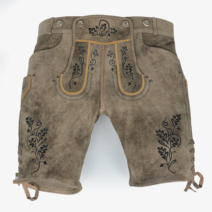 Sandy Brown Lederhosen Men Shorts