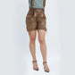 Espresso Essence Women's Lederhosen Embroidered in Coffee Brown