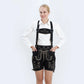 Traditional Style Black Women Lederhosen