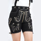 Traditional Style Black Women Lederhosen
