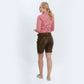 Shanko Brown Women Lederhosen Almwiese