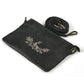 Black Beauty Minimal Embroidery Lederhosen Handbag