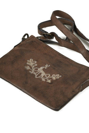 Chocolate Brown Swag Oktoberfest Embroided Handbag