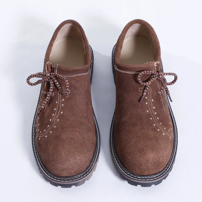 Heritage Lederhosen Shoes in Dark Brown