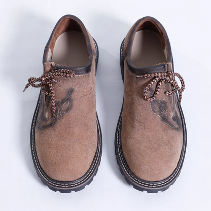 Rustic Brown Trachten Shoes for Men with Traditional Charm