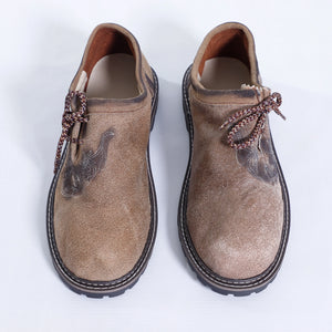 Vintage Style Light Brown Trachten Shoes in Original Leather