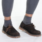 Charming Black Side Lace Trachten Mens Shoes