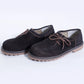 Charming Black Side Lace Trachten Mens Shoes