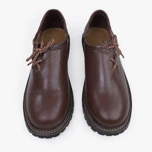 Traditional Brown Haferl Shoes for Men