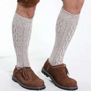 Classic White Knee-High Socks for Lederhosen