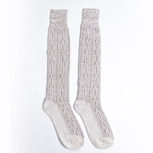 Classic White Knee-High Socks for Lederhosen
