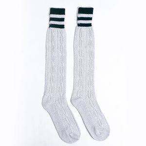 Traditional Grey Lederhosen Socks for Oktoberfest