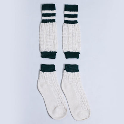 Cozy and Stylish Bavarian Lederhosen Socks in Off-White