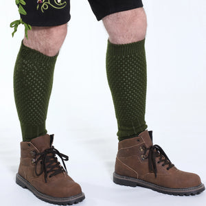 Classic Green Knee High Traditional Bavarian Socks