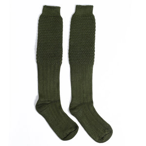 Classic Green Knee High Traditional Bavarian Socks