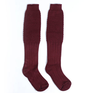 Deep Mahroon Trachten Socks for Oktoberfest