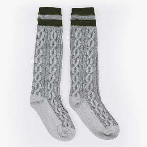 Grey Marl Lederhosen Knee Socks Men