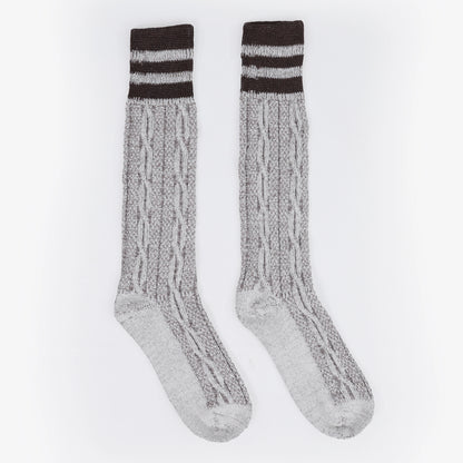 Beige Brown Lederhosen Knee Socks Men