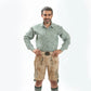 German Alpine Green Slim Fit Shirt for Oktoberfest
