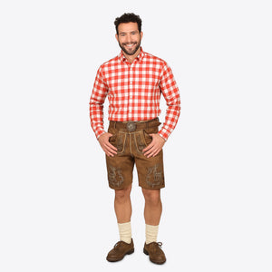 Bavarian Red Checkered Men's Shirt