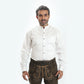 Men's White Shirt With Classic Pleats