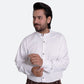 Men's White Shirt With Classic Pleats