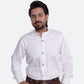 Men's White Shirt With Classic Pleats