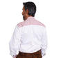 Bavarian Lederhosen Shirt Pink White Traditional