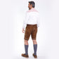 Bavarian Lederhosen Shirt Pink White Traditional