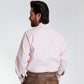 Men Trachten Shirt Classic Light Pink Lined Bavarian