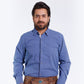 Men's Trachten Shirt Bavarian Indigo Blue