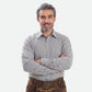 Black Checkered Trachten Shirt Men
